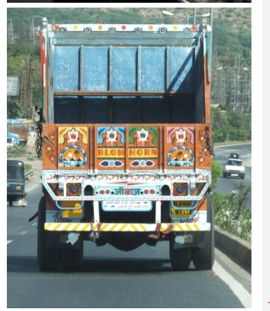 ट्रक की फोटोशॉप्ड तस्वीर