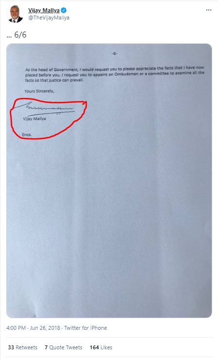 विजय माल्या द्वारा भारतीय जनता पार्टी को 35 करोड़ रुपये की चेक फर्जी है 