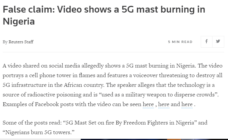 2018 Video Falsely Shared as 5G Tower Fire in Gujarat