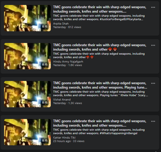 TMC celebrating victory with guns and swords