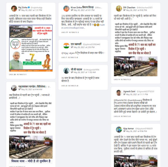  मिजोरम में पहली बार