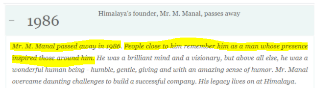 हिमालय कंपनी के संस्थापक