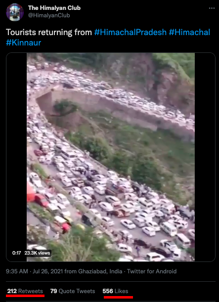हिमाचल प्रदेश से सैलानी लौटने
