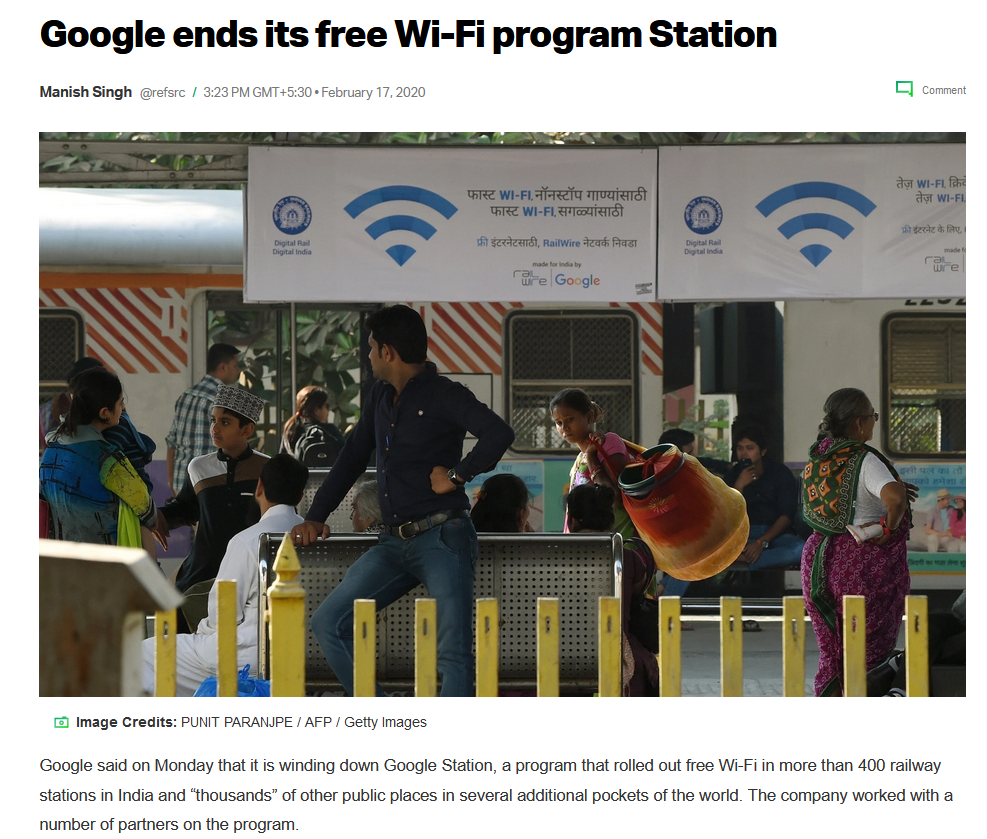 Google free WIFI