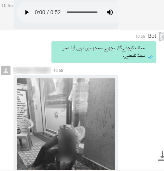 کان میں بلو توتھ پھٹنے کے حوالے سے وائرل پوسٹ کا اسکرین شارٹ