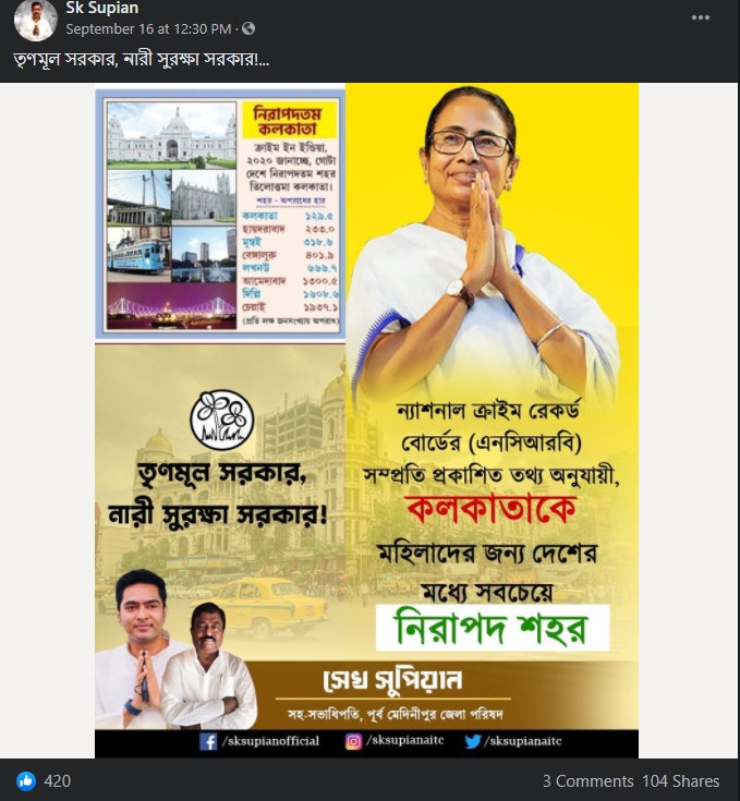 কলকাতা মেয়েদের জন্য নিরাপদ image 3