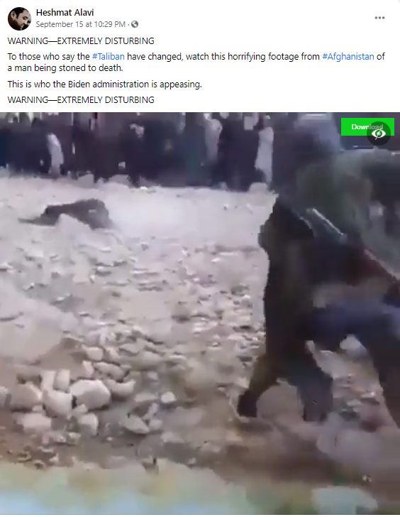 Taliban ਨੇ ਅਫ਼ਗਾਨੀ ਵਸਨੀਕ ਨੂੰ ਪੱਥਰਾਂ ਦੇ ਨਾਲ ਜਾਨੋਂ ਮਾਰਿਆ