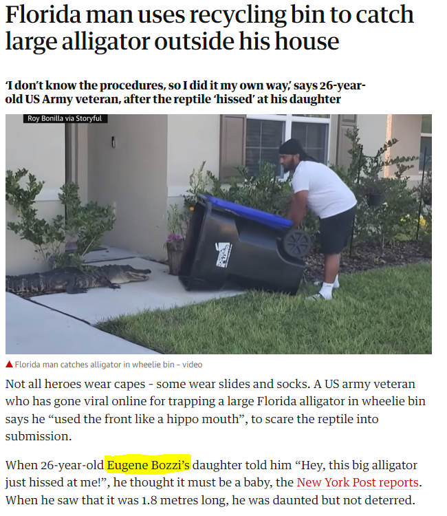 Sikh ਵਿਅਕਤੀ ਨੇ ਮਗਰਮੱਛ ਨੂੰ ਡਸਟਬਿਨ ਵਿੱਚ ਕੀਤਾ ਬੰਦ