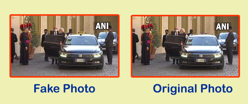 பிரதமர் மோடி வாடிகனில் வாடகை காரில் பயணம் செய்ததாக பரவும் புகைப்படங்களின் உண்மைத்தன்மை - 2