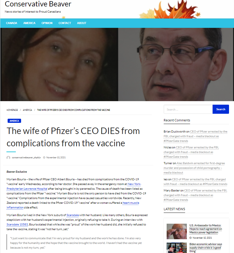 Pfizer CEO