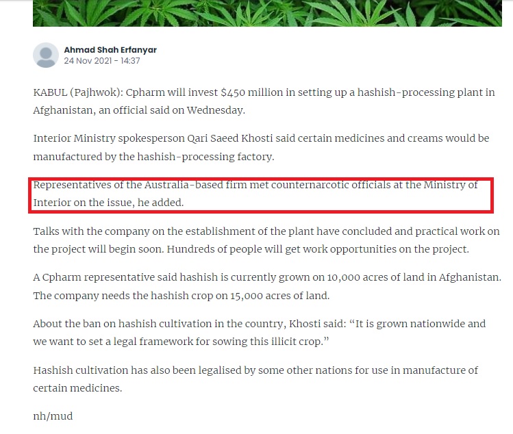 Article on Australian company Cpharm