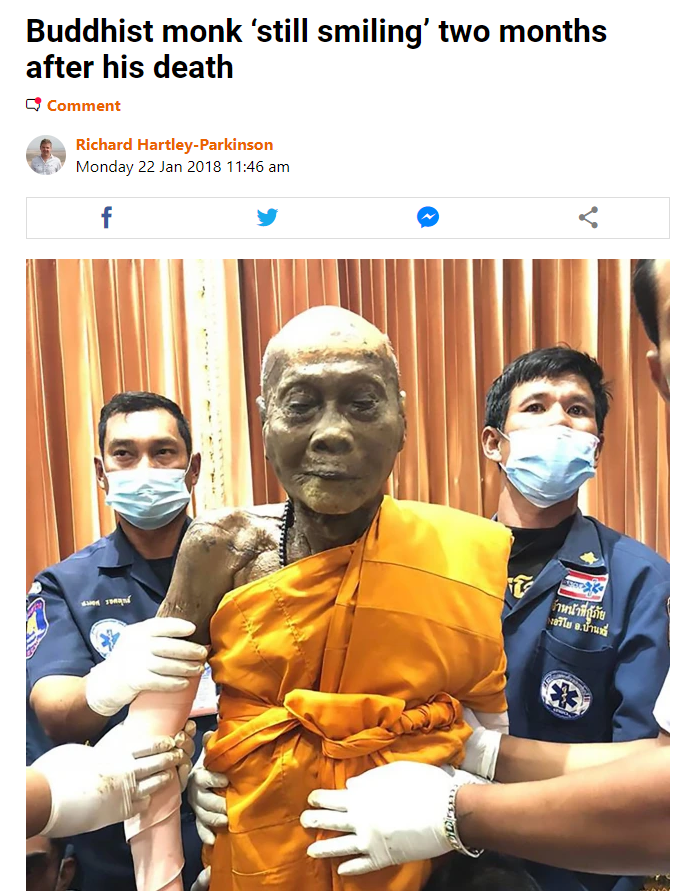 মৃত বৌদ্ধ সন্ন্যাসীর শরীরে পাওয়া গেছে প্রাণের প্রমান image 4