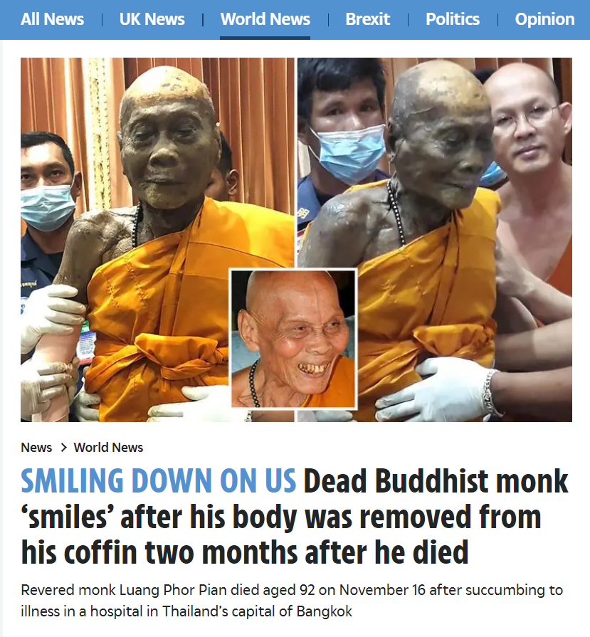 মৃত বৌদ্ধ সন্ন্যাসীর শরীরে পাওয়া গেছে প্রাণের প্রমান image 6