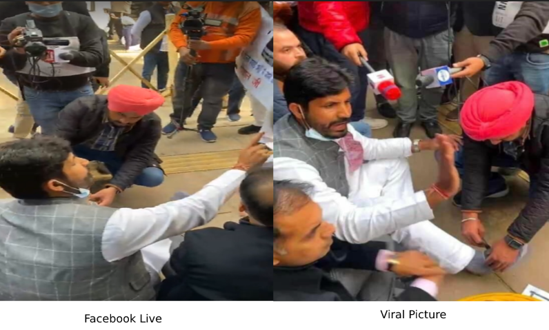 ਵਾਇਰਲ ਤਸਵੀਰ ਵਿੱਚ ਟਰਾਂਸਪੋਰਟ ਮੰਤਰੀ Raja Warring ਨਾਲ ਸਿੱਧੂ ਮੁਸੇਵਾਲਾ ਹਨ