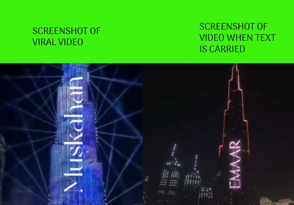 বুর্জ খলিফায় মুসকানের ছবি প্রদর্শিত image 4