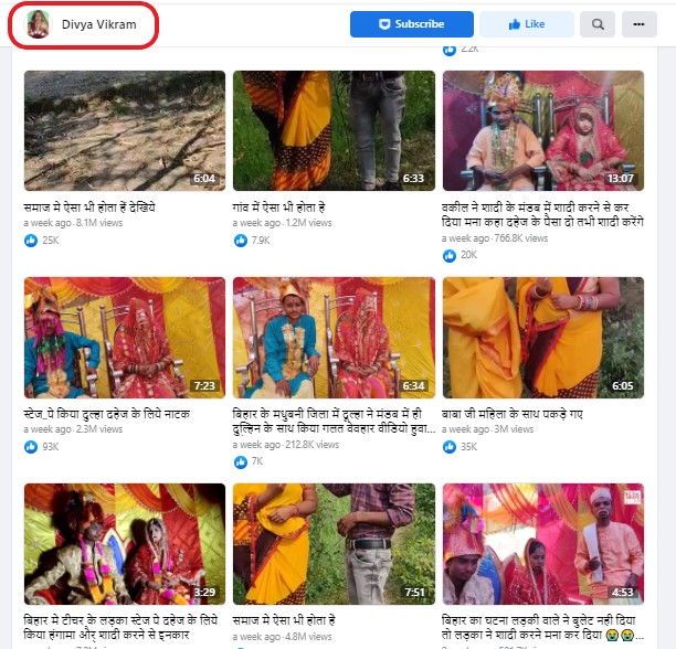 Divya Vikaram FB Page 