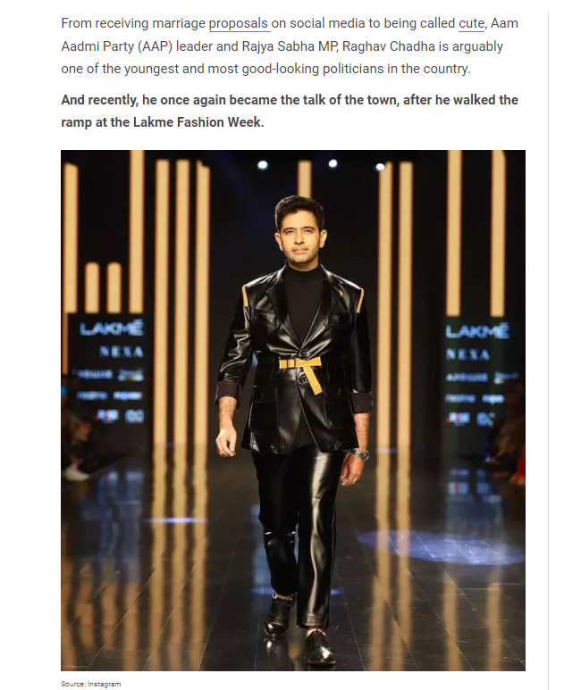 ਰਾਜ ਸਭਾ ਮੈਂਬਰ ਰਾਘਵ ਚੱਡਾ ਦੀ ਐਡੀਟਡ ਤਸਵੀਰ ਨੂੰ ਕੀਤਾ ਸੋਸ਼ਲ ਮੀਡੀਆ ਤੇ ਵਾਇਰਲ