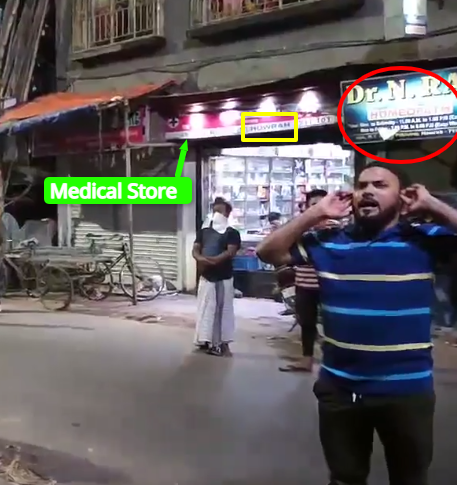 Screengrabs from viral video claiming namaz on road after clampdown on loudspeakers 