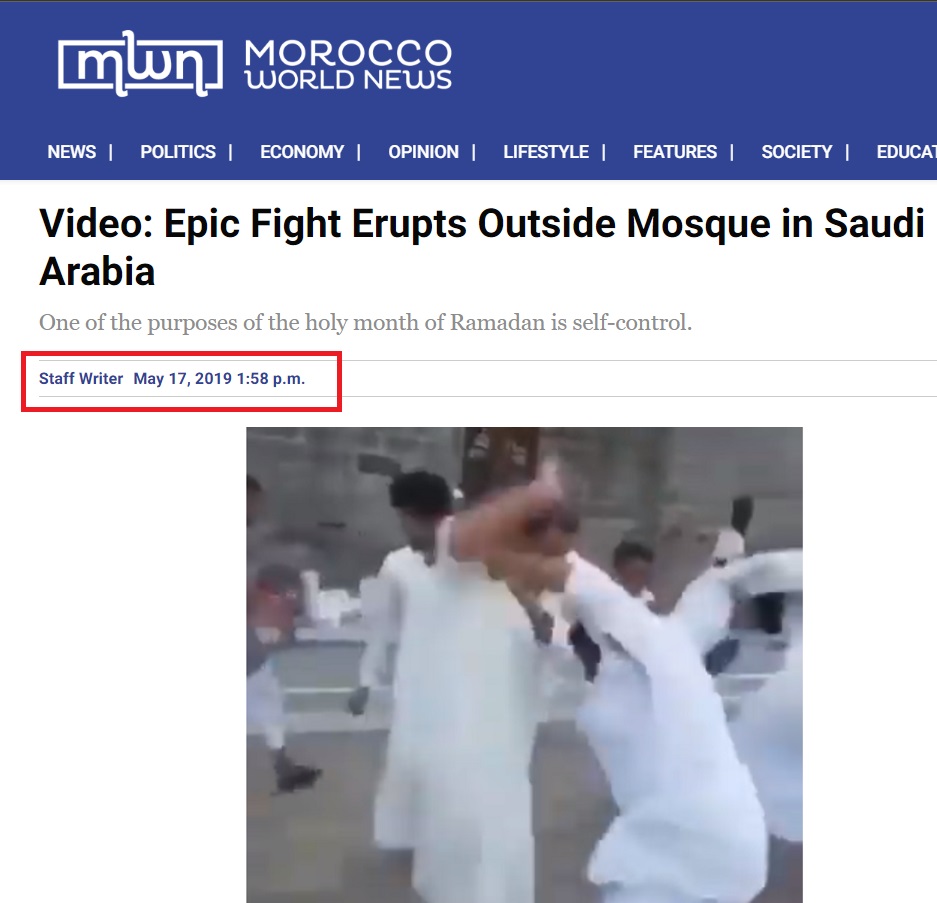 Report on fight in front of Iftar spread 