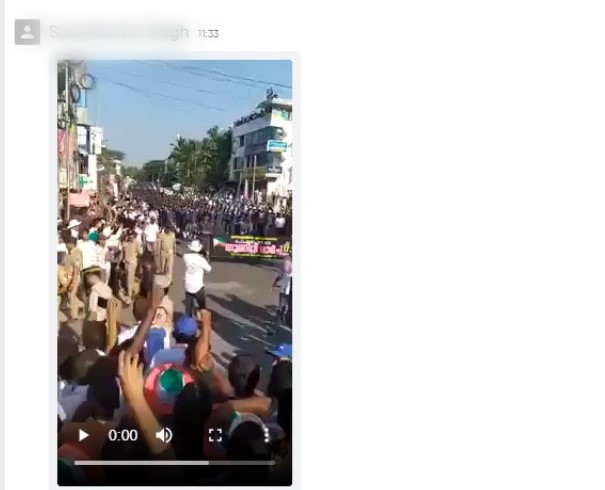 Muslim private army marching in kerala 