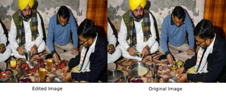 ਮੁੱਖ ਮੰਤਰੀ ਭਗਵੰਤ ਮਾਨ ਅਤੇ ਅਰਵਿੰਦ ਕੇਜਰੀਵਾਲ ਦੀ ਐਡੀਟਡ ਤਸਵੀਰ ਹੋਈ ਵਾਇਰਲ