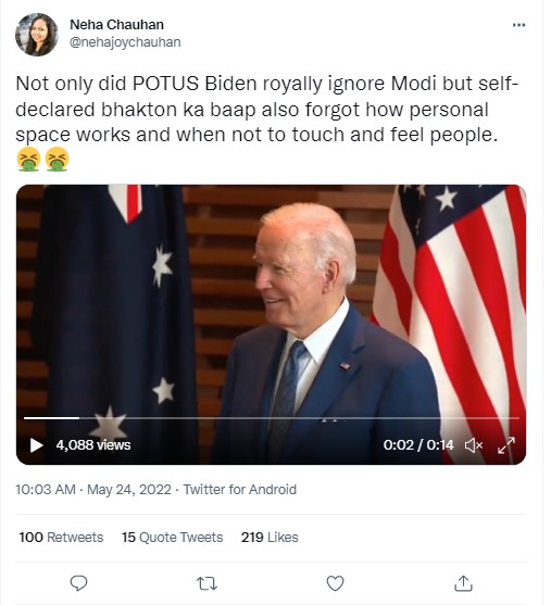 Biden Gave Cold Shoulder To PM Modi At QUAD Summit? No, Viral Video Is Clipped