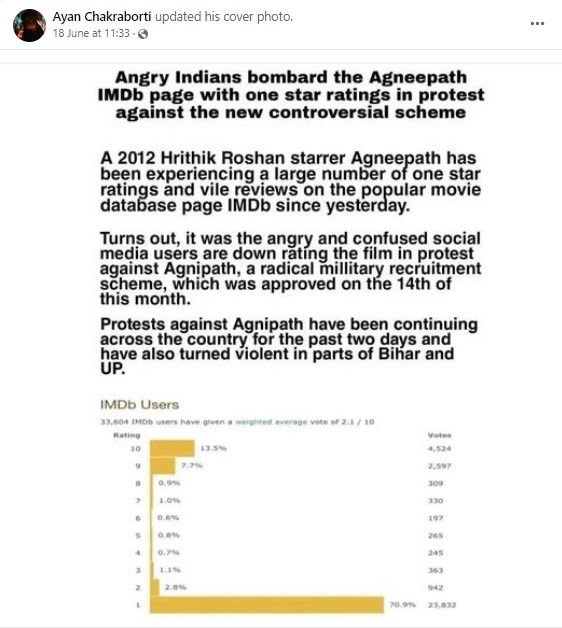 Agneepath Down Voted On IMDb 