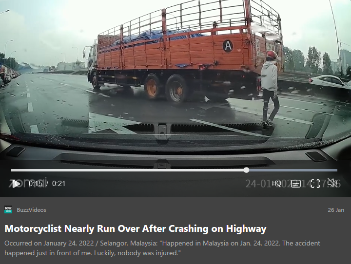 બાઈક સવારનું અકસ્માત 