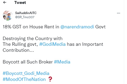 Claim that 18% GST on house rent is misleading