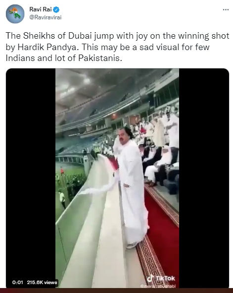 Viral video claiming Arabs in Dubai cricket stadium celebrated India’s thrilling win over Pakistan in the Asia Cup used an old clip of a Kuwait football match.