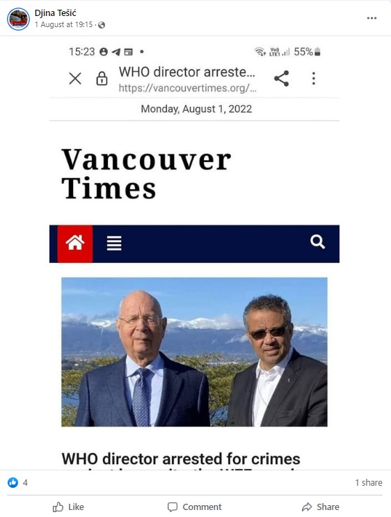 WHO Chief Arrested For Crimes Against Humanity?