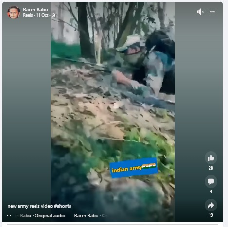 Viral short video of soldier catching a snake is not of Indian Army, but of a training related to Indonesian military.
