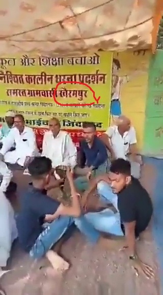 A video of a campaign by ex-servicemen from Punjab, urging citizens to not vote for AAP ahead of the recently held bypoll in Adampur, Haryana, is being falsely claimed to be for the upcoming Gujarat polls.