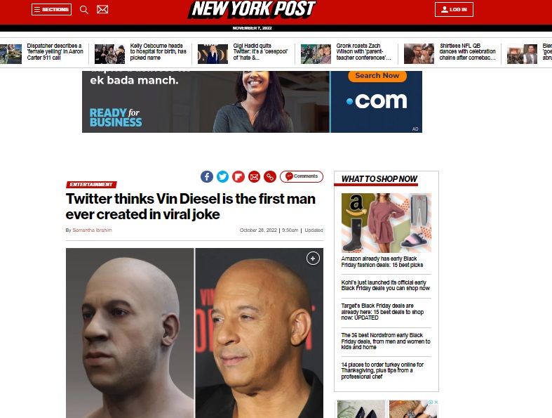 Viral image of “3D model of Adam rendered by Princeton University”, which resembles Vin Diesel, is just part of a meme trend that created similar models of celebrities.