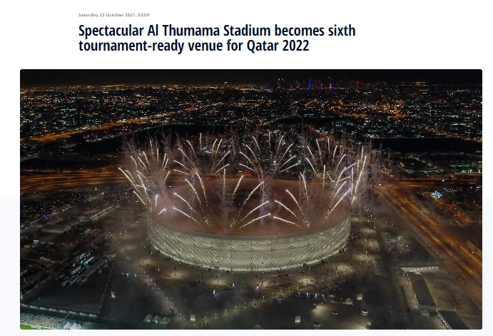 Viral video claimed to be the opening ceremony of the 2022 FIFA World Cup in Qatar is actually of a stadium’s inauguration the previous year.