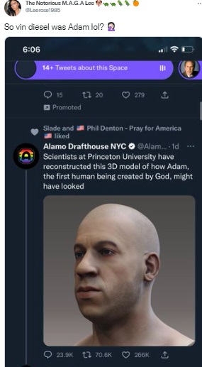 Viral image of “3D model of Adam rendered by Princeton University”, which resembles Vin Diesel, is just part of a meme trend that created similar models of celebrities.