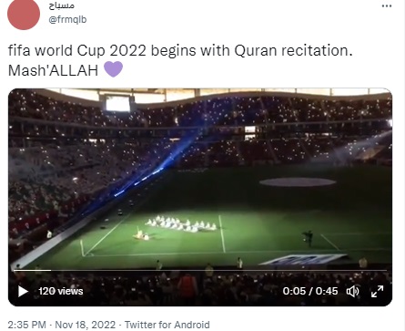 Viral video claimed to be the opening ceremony of the 2022 FIFA World Cup in Qatar is actually of a stadium’s inauguration the previous year.