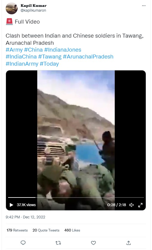 ভারত- চীন সীমান্তে উত্তেজনার মধ্যে সোশ্যাল মিডিয়াতে ছড়ালো পুরোনো ভিডিও image 3