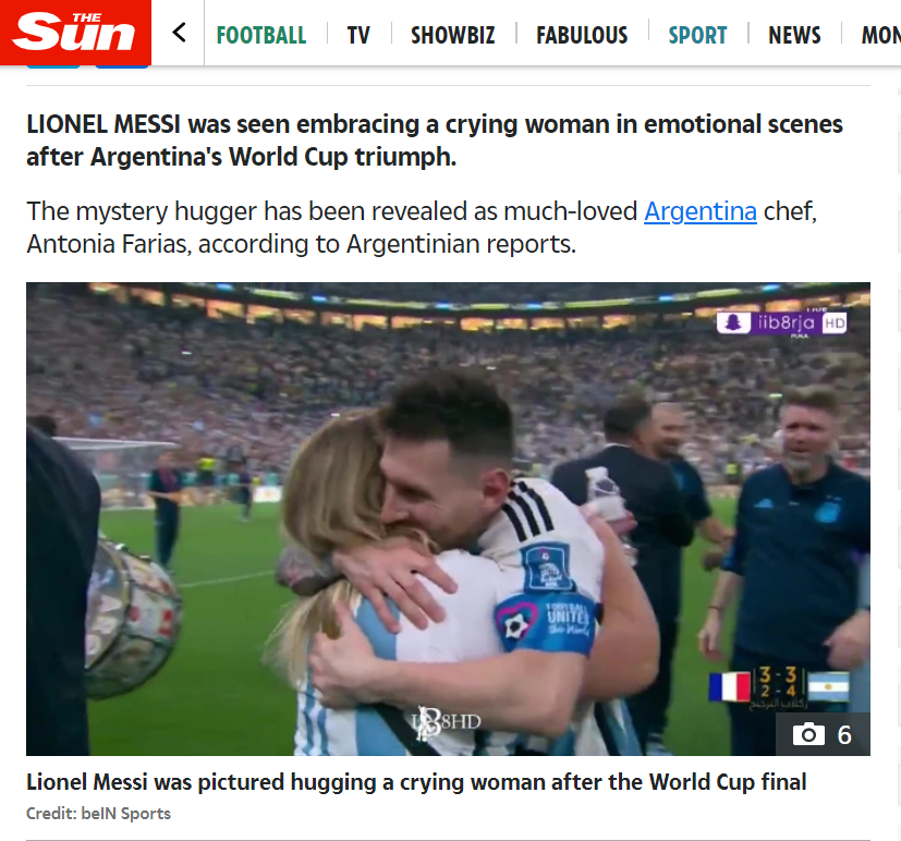 ভাইরাল ভিডিওতে মেসিকে জড়িয়ে ধরে উচ্ছাস প্রকাশ করছেন কি তার মা image 2