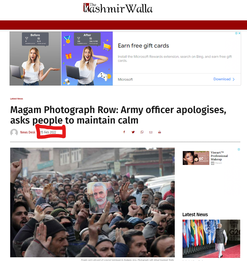 احتجاج کی ویڈیو