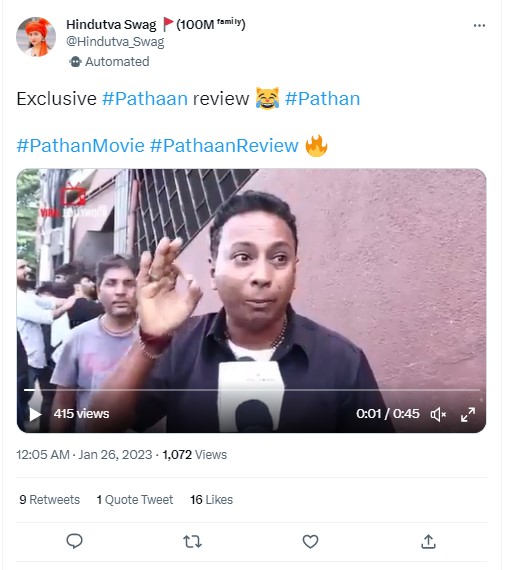 Public Review Of Pathaan