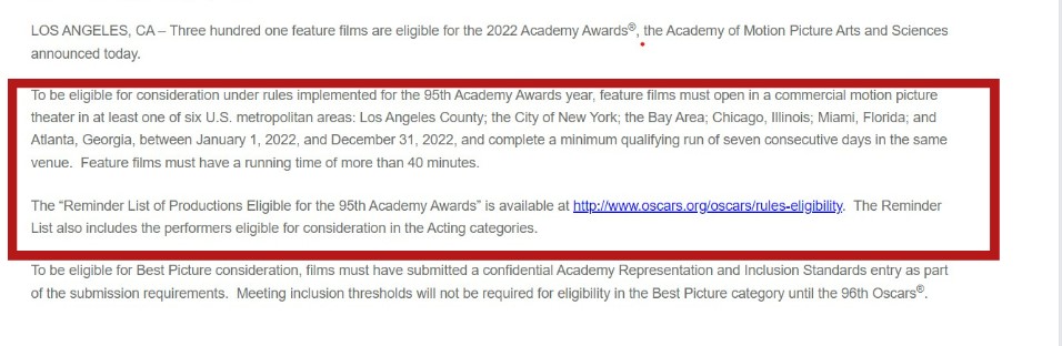 विवेक अग्निहोत्रीची काश्मीर फाईल्स ऑस्करसाठी ‘शॉर्टलिस्ट’ आणि ‘नामांकित’