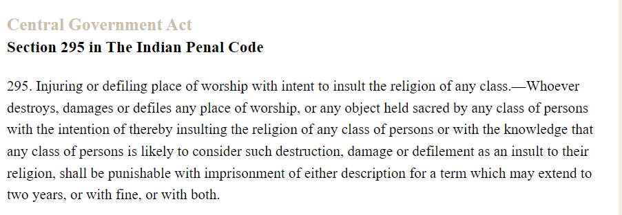 ख्रिश्चनांवर हल्ला केल्यास १० वर्षे शिक्षा होते असा आदेश सर्वोच्च न्यायालयाने दिला आहे. 