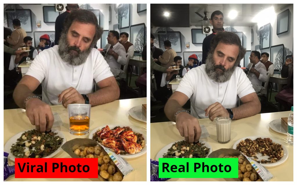 राहुल गांधी भारत जोडो यात्रा दरम्यान मांसाहारी पदार्थ आणि दारूवर यथेच्छ ताव मारत आहेत.