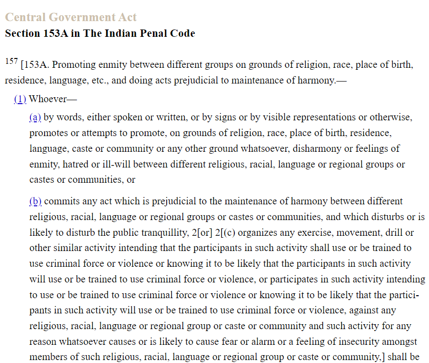 ख्रिश्चनांवर हल्ला केल्यास १० वर्षे शिक्षा होते असा आदेश सर्वोच्च न्यायालयाने दिला आहे. 