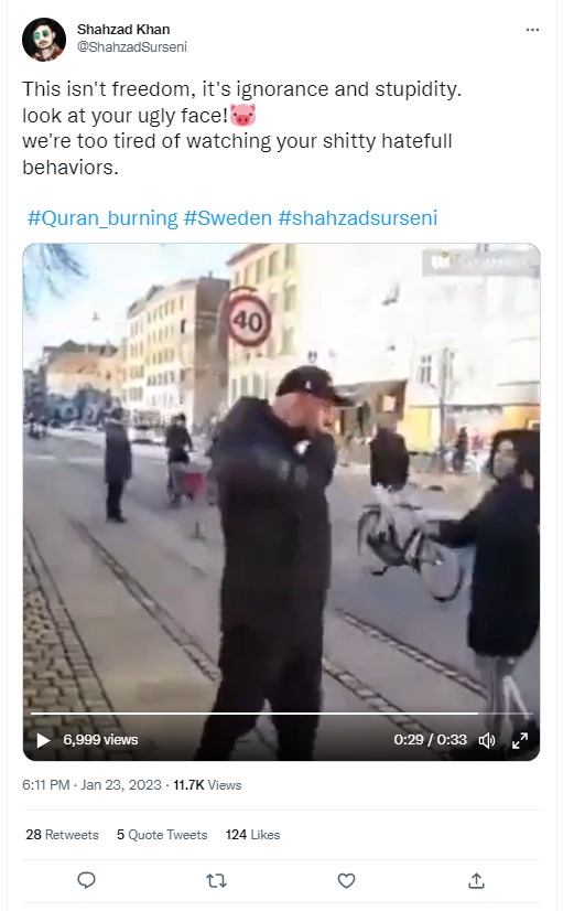 Old Video From Denmark Shared Claiming To Show Recent Quran Burning In Sweden