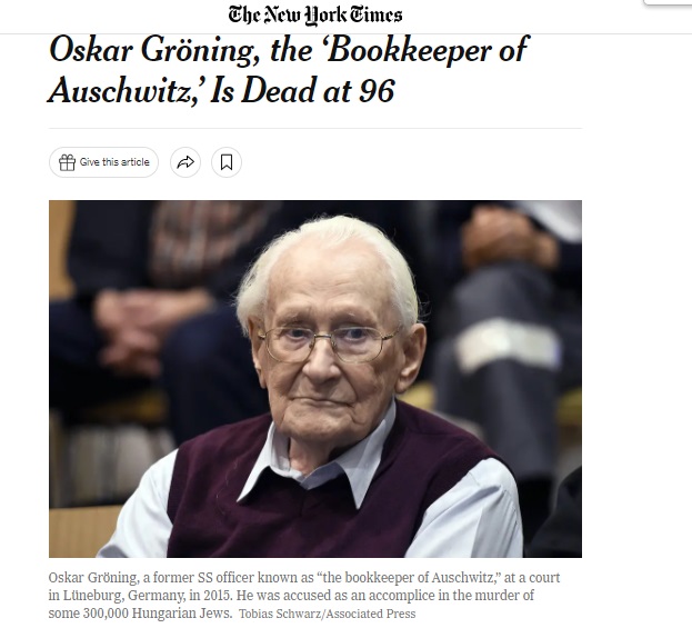 Viral Photo Shows Nazi Guard Oskar Groening, Not Young George Soros