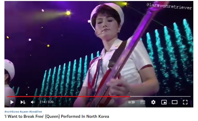 Viral video of North Korean military band performing Queen hit, ‘I want to break free’, found to be a digitally altered clip, combining visuals from various joint performances of a North Korean girl band and the state military choir, along with the audio from an unrelated event.