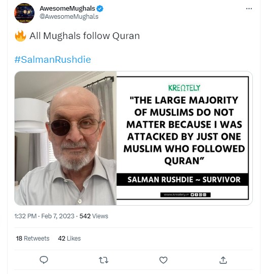Salman Rushdie Warn The World Against Islam