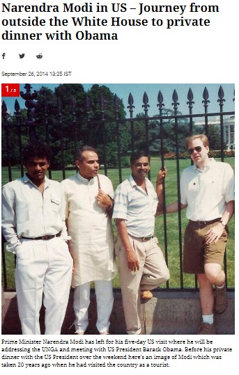 It is Union minister G Kishan Reddy with Prime Minister Narendra Modi in the photo taken outside the White House in 1994, not alleged conman Kiran Patel.   